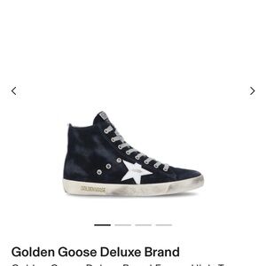 Golden Goose navy and White High-Tops
